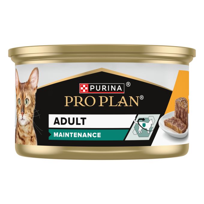 PURINA® PRO PLAN®  Gato Lata Adulto MAINTENANCE Terrina rico en pollo