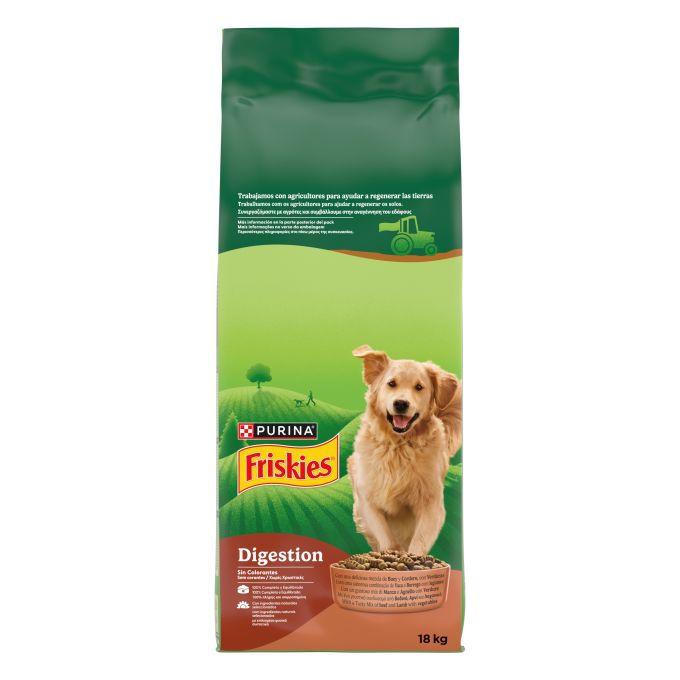 PURINA® FRISKIES®  Digestion con Buey, Cordero y Verduras