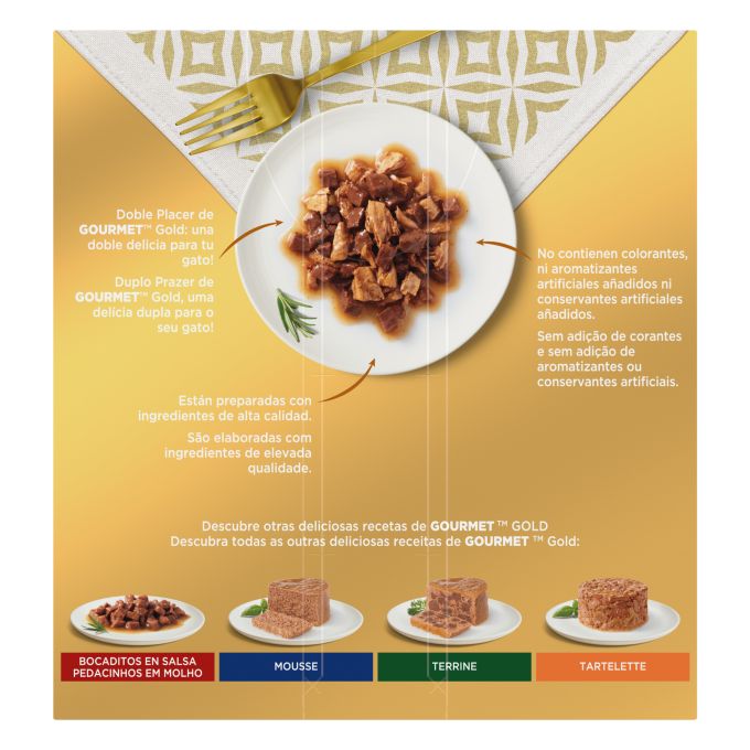 PURINA® GOURMET® Gold   Doble Placer Pack Surtido