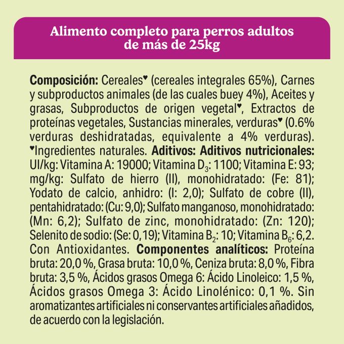 PURINA® FRISKIES®  Maxi con Buey y Verduras