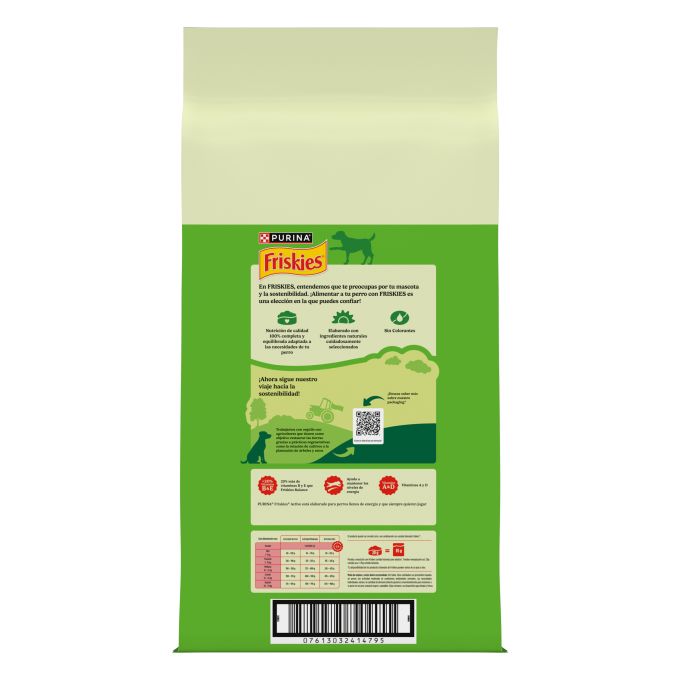 PURINA® FRISKIES®  Active con Buey y Verduras