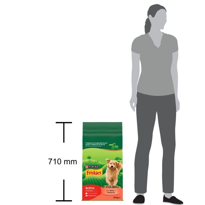 PURINA® FRISKIES®  Active con Buey y Verduras