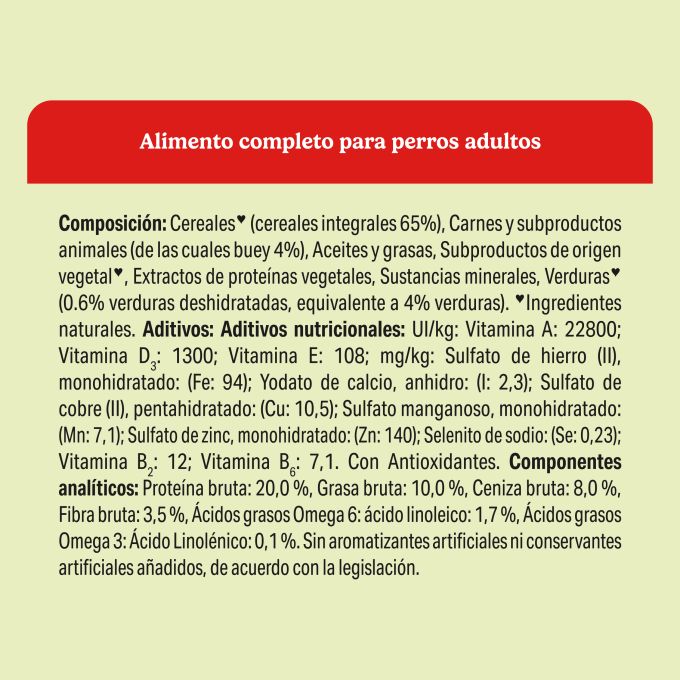 PURINA® FRISKIES®  Active con Buey y Verduras