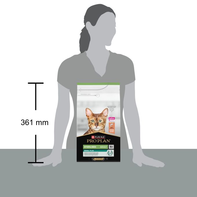 PURINA® PRO PLAN®  Gato STERILISED Adult 1+ RENAL PLUS Salmón