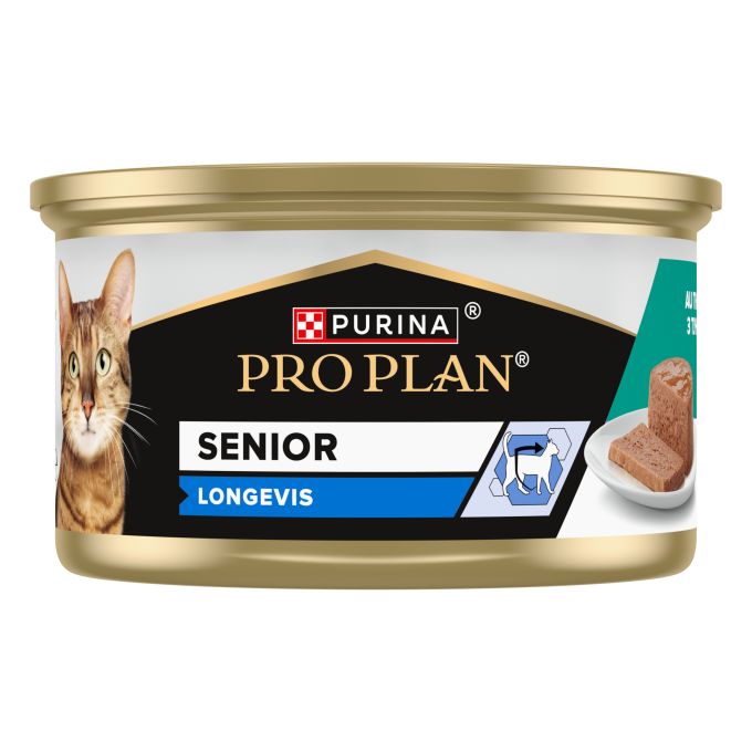 PURINA® PRO PLAN®  Gato Senior 7+ LONGEVIS Mousse con atún