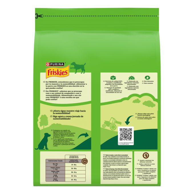 PURINA® FRISKIES®  Adulto con Aves y Verduras