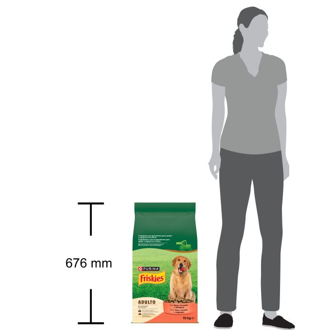 PURINA® FRISKIES®  Adulto con Buey, Cereales y Verduras