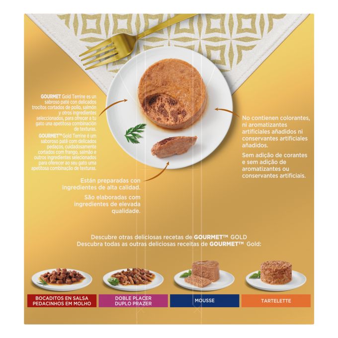 PURINA® GOURMET® Gold   Terrine  Pack Surtido