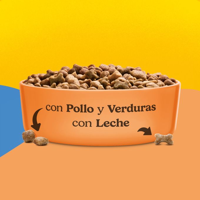 PURINA® FRISKIES®  Junior con Pollo, Verduras y Leche