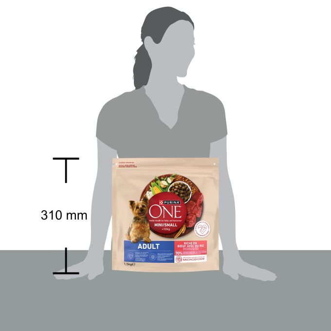 PURINA® ONE®  Adulto Perro Buey y Arroz