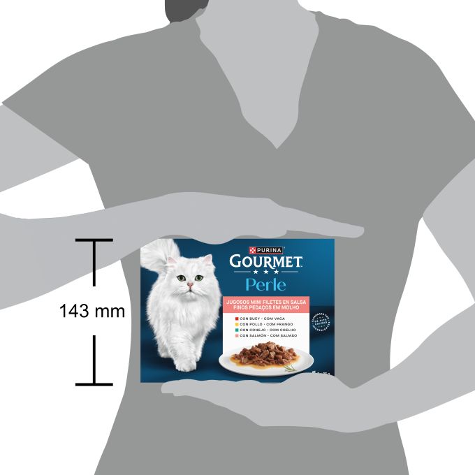 PURINA® GOURMET® Perle Finas Láminas en Salsa Surtido