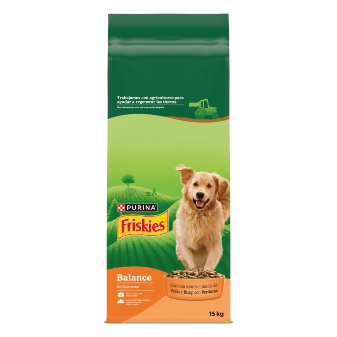 PURINA® FRISKIES®  Balance con Pollo, Buey y Verduras