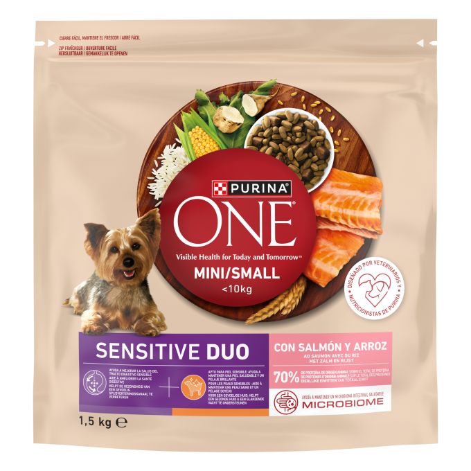 PURINA® ONE®  Delicate Perro Salmón y Arroz