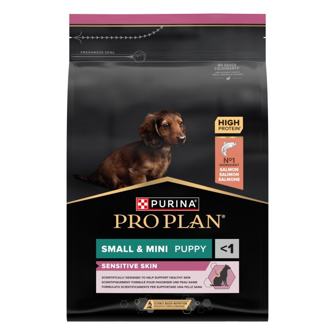 PURINA® PRO PLAN®  Puppy Small & Mini SENSITIVE SKIN Salmón