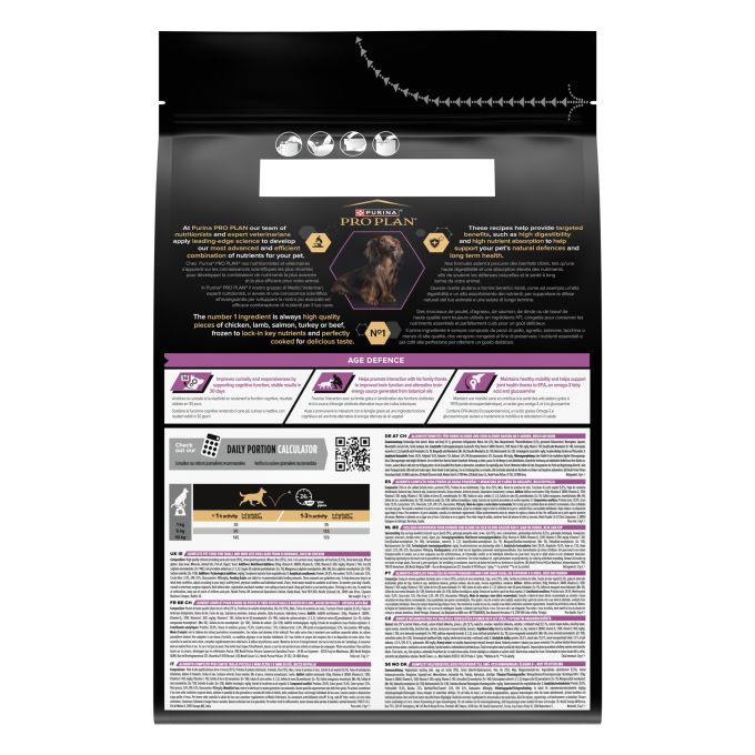 PURINA® PRO PLAN®  Small & Mini Adult 9+ AGE DEFENCE Pollo