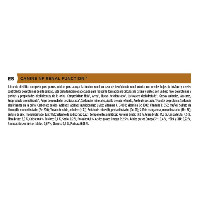 PURINA® PRO PLAN® VETERINARY DIETS  CANINE NF Renal Function