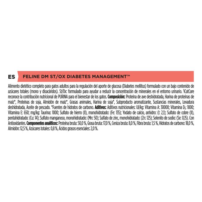 PURINA® PRO PLAN® VETERINARY DIETS  FELINE DM Diabetes Management