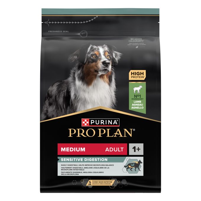 PURINA® PRO PLAN®  Medium Adult SENSITIVE DIGESTION Cordero