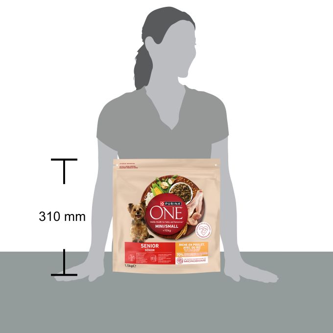 PURINA® ONE®  Senior 8+ Perro Pollo y Arroz