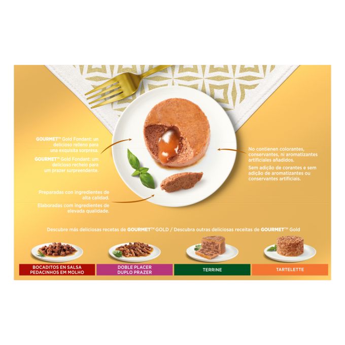 PURINA® GOURMET® Gold   Fondant Pack Surtido