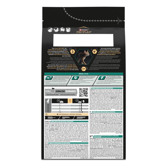 PURINA® PRO PLAN®  Gato Adult 1+ RENAL PLUS Pollo