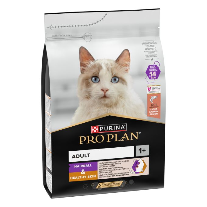 PURINA® PRO PLAN®  Gato Adult 1+ HAIRBALL Salmón