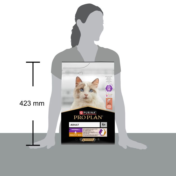 PURINA® PRO PLAN®  Gato Adult 1+ HAIRBALL Salmón