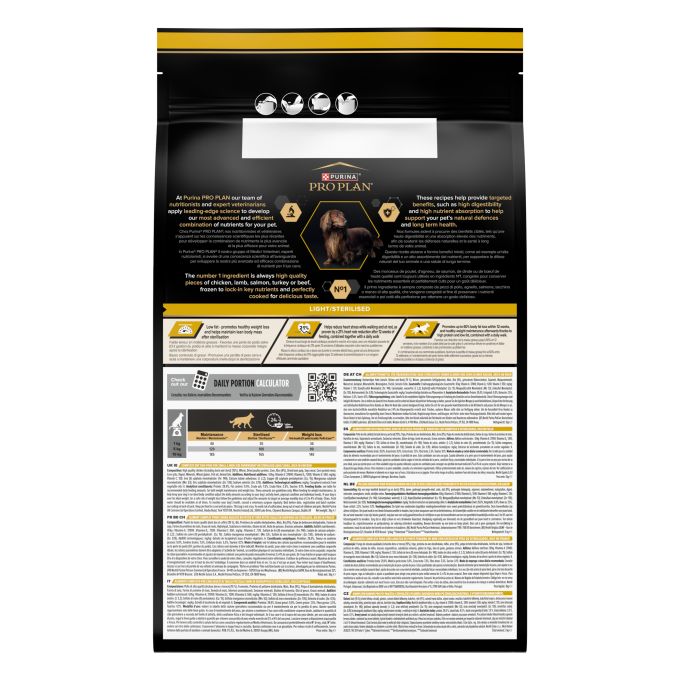 PURINA®  PRO PLAN®  Adult Small & Mini Light /Sterilised 3kg