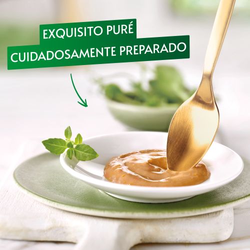 PURINA® GOURMET® Nature's CreationsTM Exquisito Puré Snack Liquido con Salmón y Zanahoria