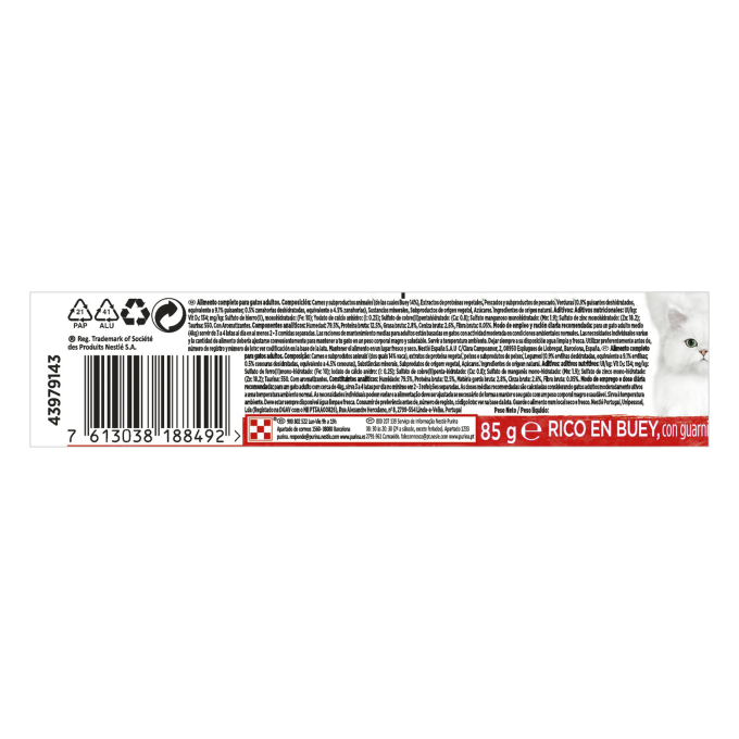 PURINA® GOURMET® Nature's Creations Mini Filetes rico en buey