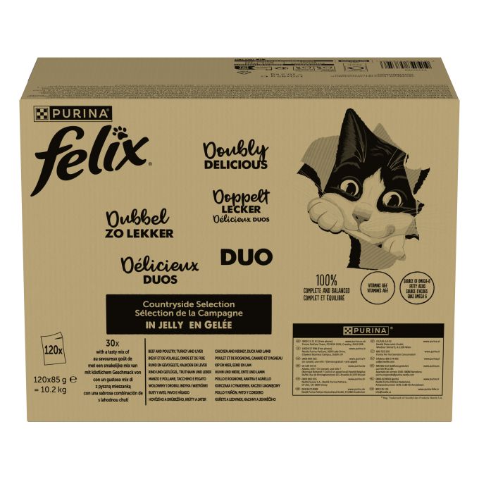 PURINA® FELIX® Fantastic DUO Selección de Sabores en Gelatina