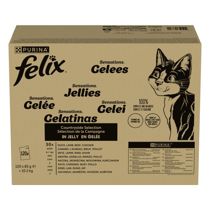 PURINA® FELIX® Fantastic Sensations Selección de Sabores en Gelatina