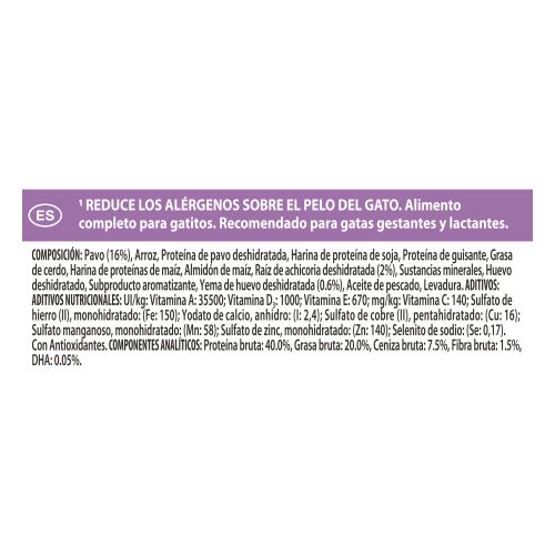 PURINA® PRO PLAN® LIVECLEAR® Kitten &lt; 1 year Rico en pavo
