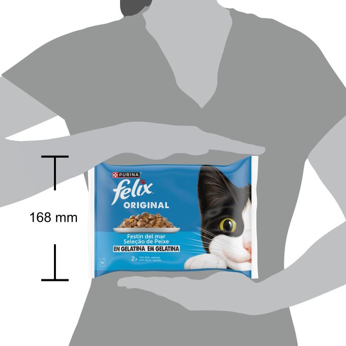 PURINA® FELIX® Original Festín del Mar en Gelatina