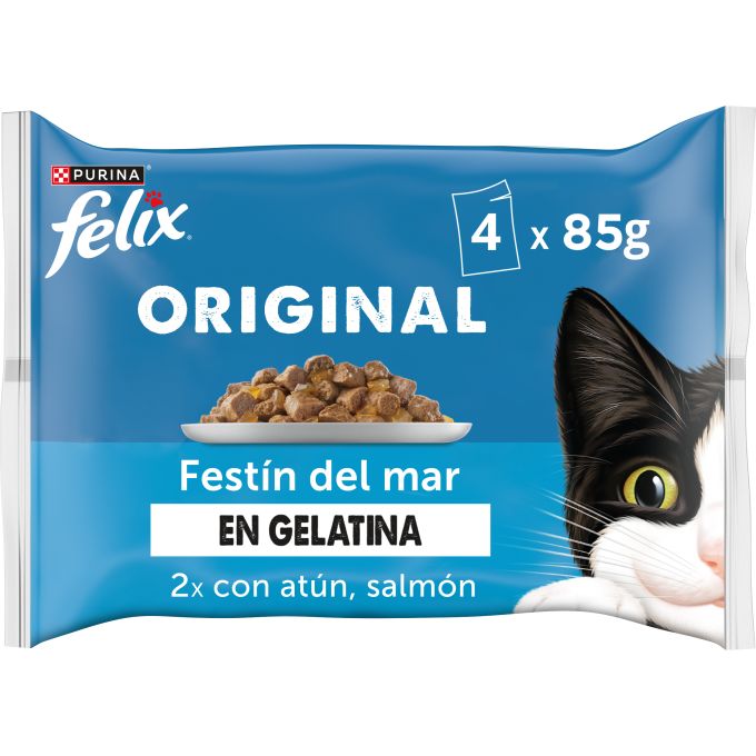 PURINA® FELIX® Original Festín del Mar en Gelatina