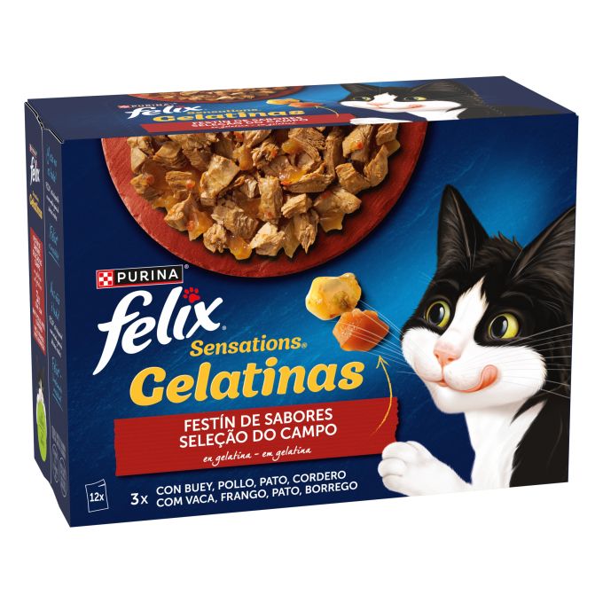 PURINA® FELIX® Sensations Festin de Sabores en Gelatina