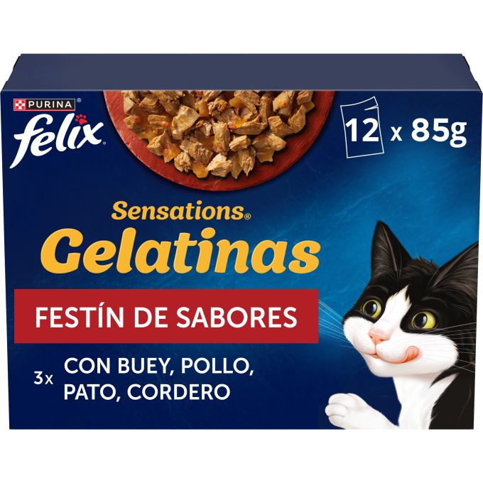 PURINA® FELIX® Sensations Festin de Sabores en Gelatina