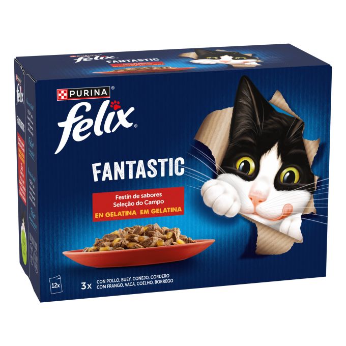 PURINA® FELIX® Fantastic Festin de Sabores en Gelatina