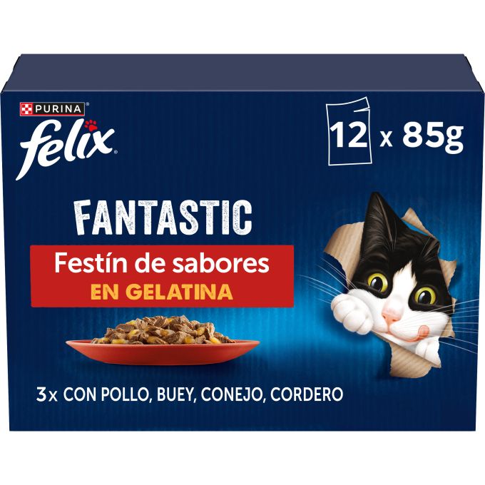 PURINA® FELIX® Fantastic Festin de Sabores en Gelatina