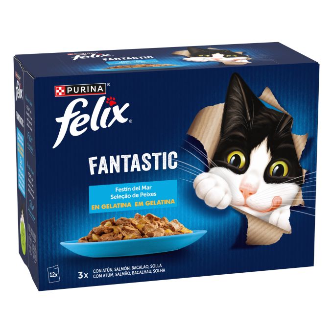 PURINA® FELIX® Fantastic Festín del Mar en Gelatina