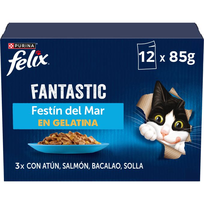 PURINA® FELIX® Fantastic Festín del Mar en Gelatina