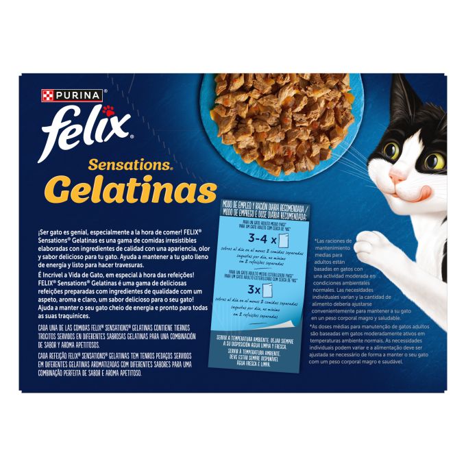 PURINA® FELIX® Sensations Festín del Mar en Gelatina