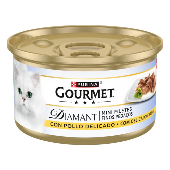 PURINA® GOURMET® Diamant  Finas Lonchas de Carnes Asadas  con Pollo