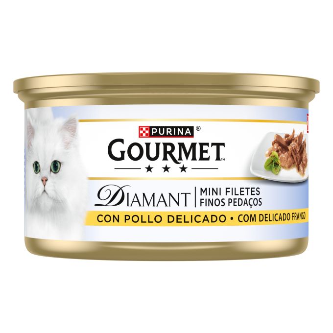 PURINA® GOURMET® Diamant  Finas Lonchas de Carnes Asadas  con Pollo