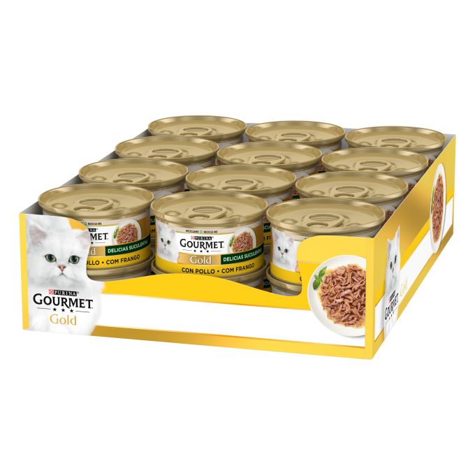 PURINA® GOURMET® Gold  Delicias Suculentas Pollo