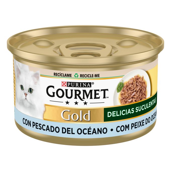 PURINA® GOURMET® Gold  Delicias Suculentas Pescado del Océano