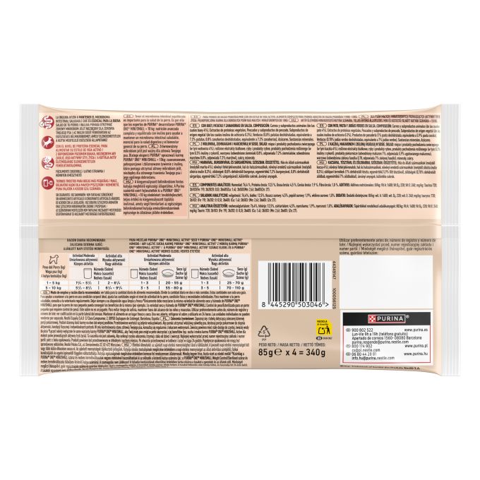 PURINA® ONE®  Active Perro Buey y Pato
