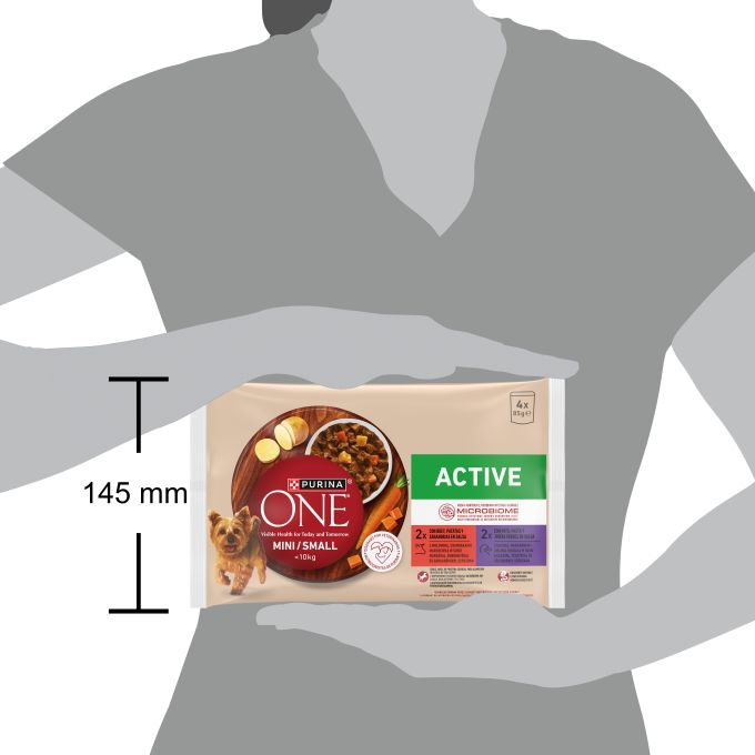 PURINA® ONE®  Active Perro Buey y Pato
