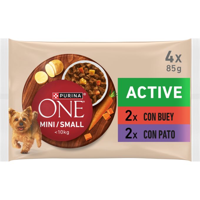 PURINA® ONE®  Active Perro Buey y Pato