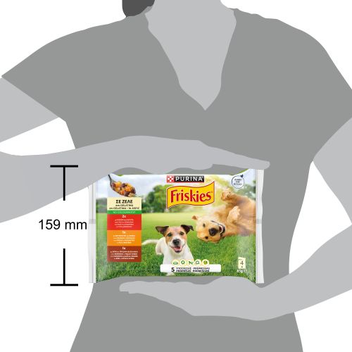PURINA® FRISKIES® Adulto con Pollo y Guisantes en Gelatina